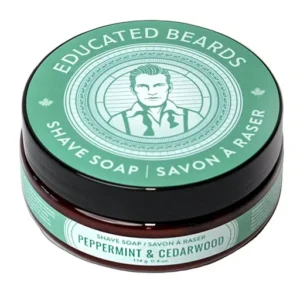 Peppermint Cedarwood Shave Soap 114g/ 4oz