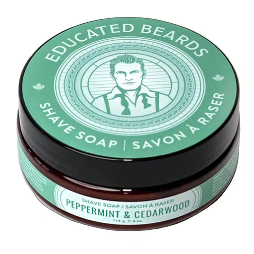 Peppermint Cedarwood Shave Soap 114g/ 4oz