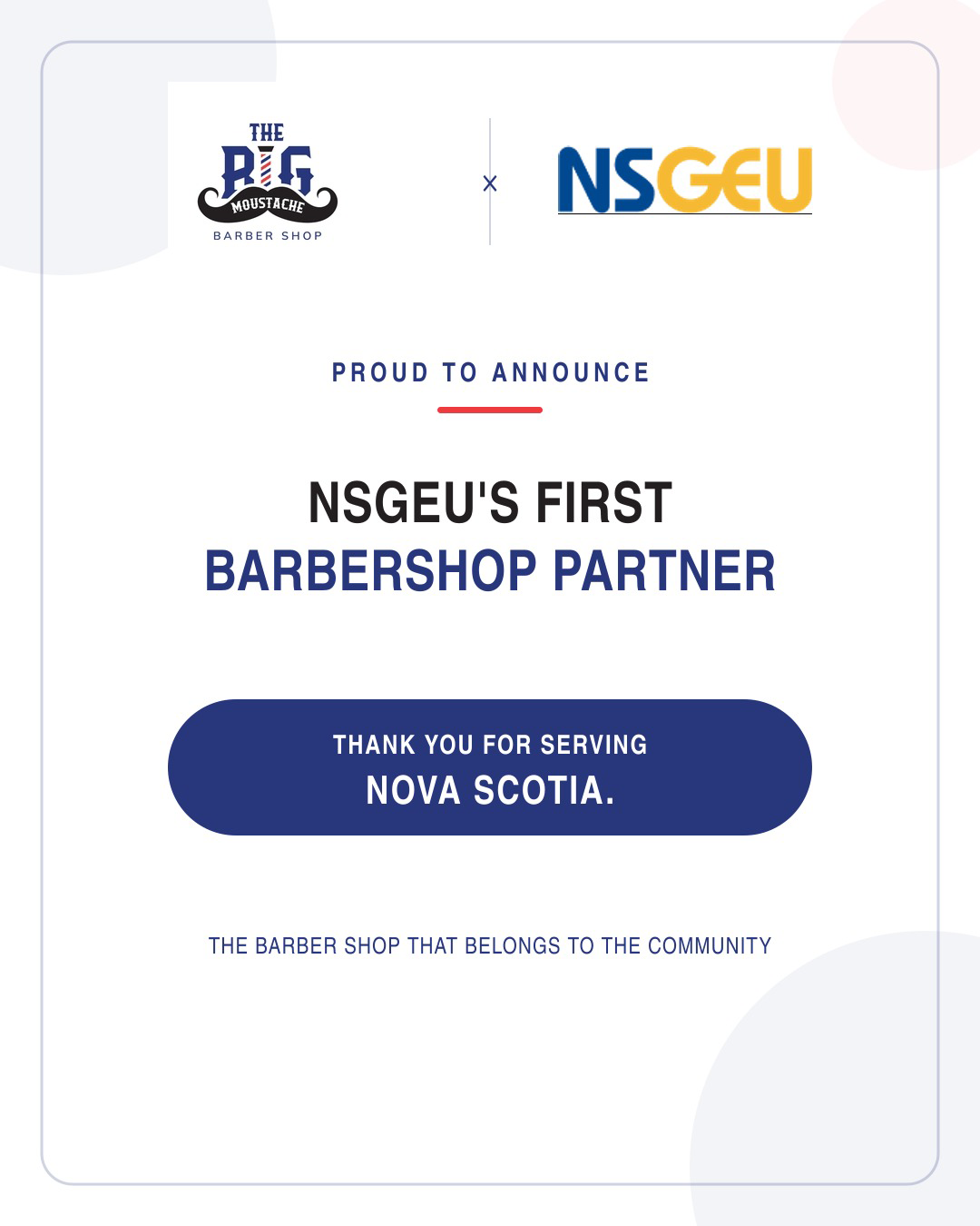 NSGEU Barbershop Partnership